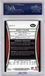 BRETT FAVRE 2008 Bowman Chrome #BC215 PSA 10 GEM MINT - JETS