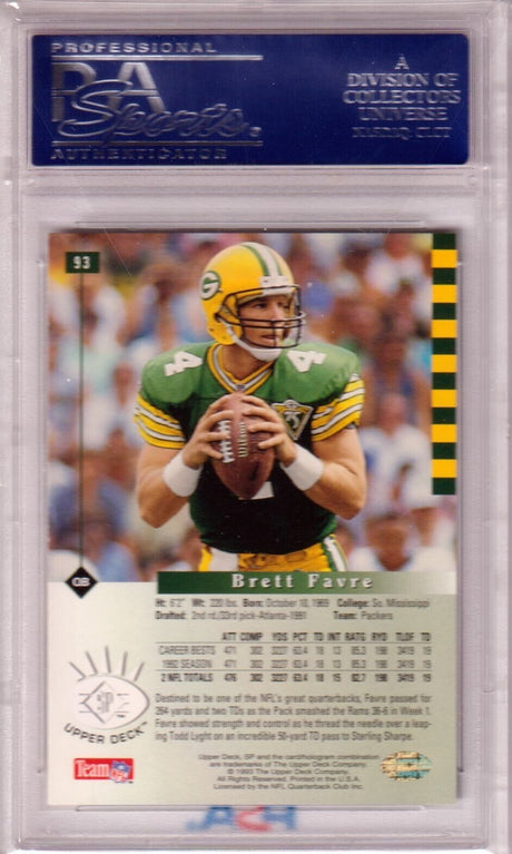 BRETT FAVRE 1993 Upper Deck SP #93 PSA 10 - PACKERS