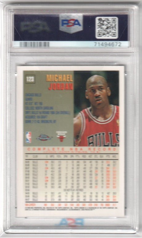 MICHAEL JORDAN 1997-98 Topps Chrome #123 PSA 8 NM-MT - BULLS