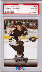 SIDNEY CROSBY 2007 Fler Ultra #37 PSA 10 GEM MINT - PENGUINS