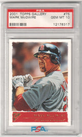 MARK McGWIRE 2001 Topps Gallery #75 PSA 10 GEM MINT - CARDINALS