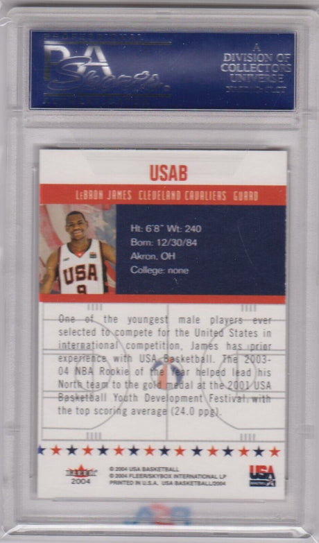 LEBRON JAMES 2004-05 Skybox USA Basketball #USAB PSA 10 GEM MINT - LAKERS