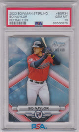 BO NAYLOR 2023 Bowman Sterling Refractor RC Rookie PSA 10 GEM MINT - GUARDIANS