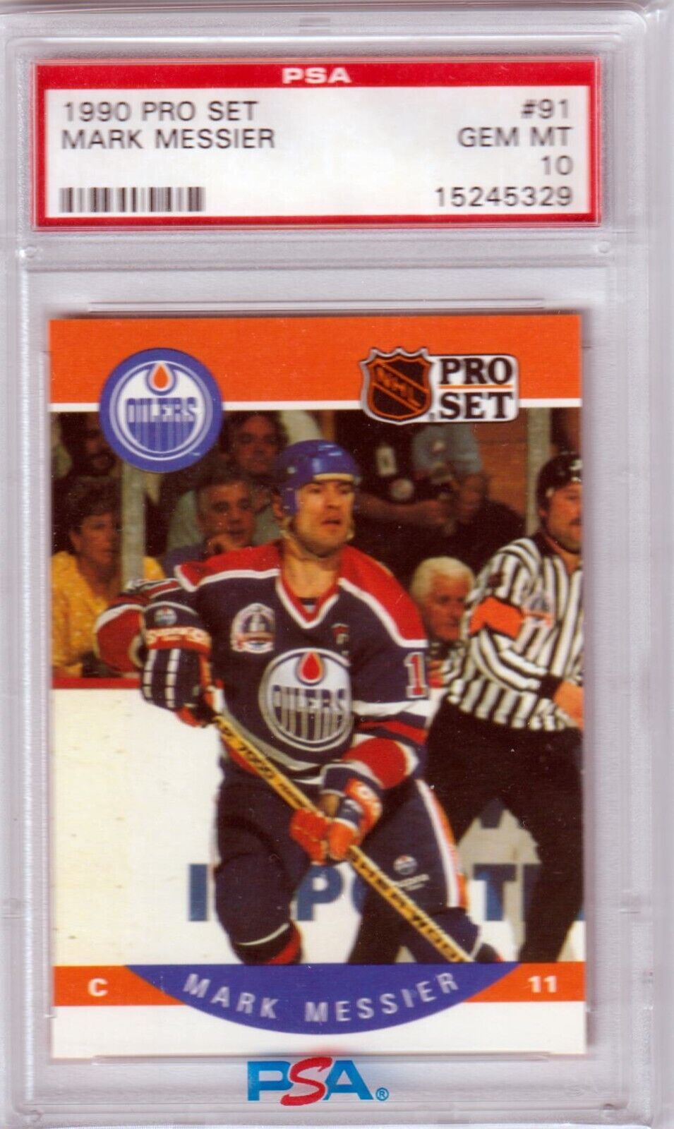 MARK MESSIER 1990 Pro Set #91 PSA 10 GEM MINT - OILERS