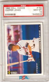 CHIPPER JONES 1995 Upper Deck Collector's Choice #154 PSA 10 GEM MINT - BRAVES