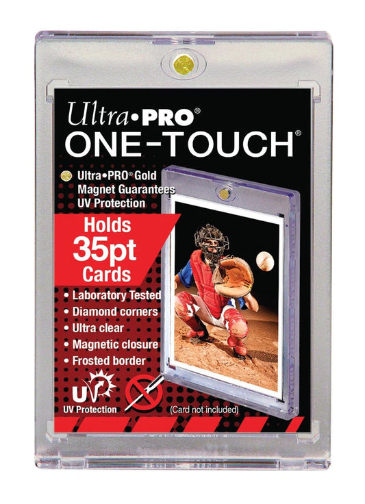 10ct - 35pt Ultra Pro UV One Touch Magnetic Card Holders - Columbia Hobby - Sports Card Boxes - Toploaders - Card Savers
