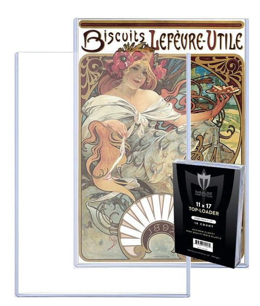 11x17 Photo / Document Size Topload Toploader Holder - Case of 50 - Columbia Hobby - Sports Card Boxes - Toploaders - Card Savers