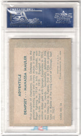 JACK DEMPSEY 1956 Adventure Manassa Mauler #34 PSA 8 NM-MT