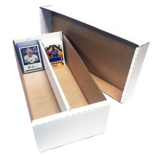 1,600ct 2 - Row Card Storage Shoe Box - Also Holds Toploaders and Magnetics - Bundle of 25 - Columbia Hobby - Sports Card Boxes - Toploaders - Card Savers