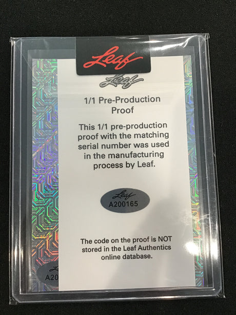 Abimelec Ortiz 2023 Leaf Metal Noble Auto Red Pulsar Pre-Production Proof 1/1