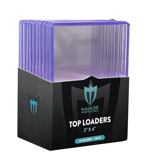 500ct Case Max Protection 180pt Trading Card Toploaders | Columbia Sports Cards