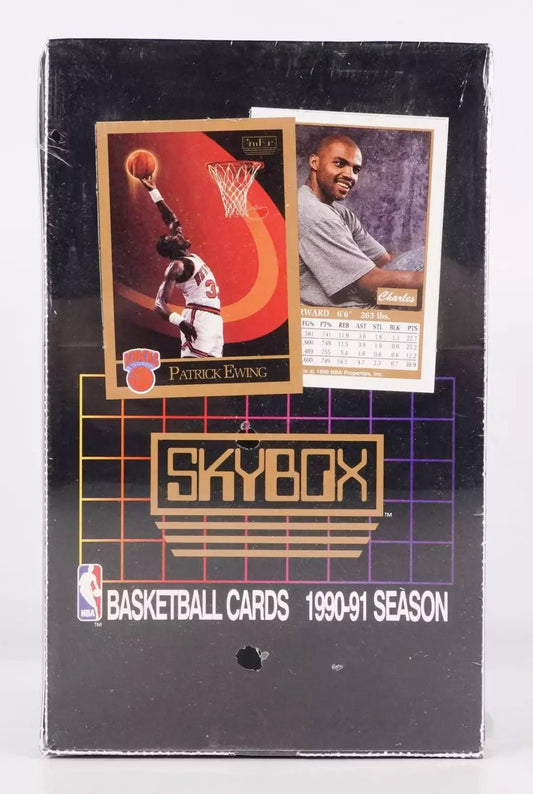 1990 - 91 Skybox Basketball Sealed Wax Box - Columbia Hobby - Sports Card Boxes - Toploaders - Card Savers