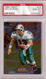 DAN MARINO 1999 Topps Finest #10 PSA 10 GEM MINT - DOLPHINS