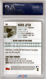 DEREK JETER 2007 Finest #68 PSA 10 GEM MINT - YANKEES