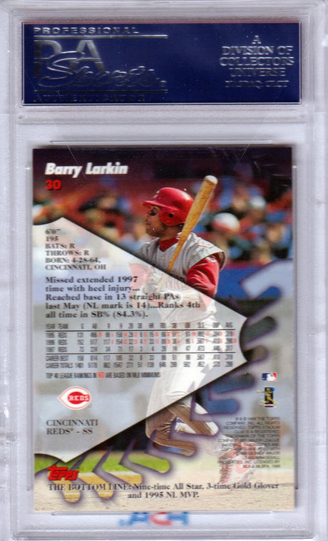 BARRY LARKIN 1998 Topps Stadium Club #30 PSA 10 GEM MINT - REDS - POP 7