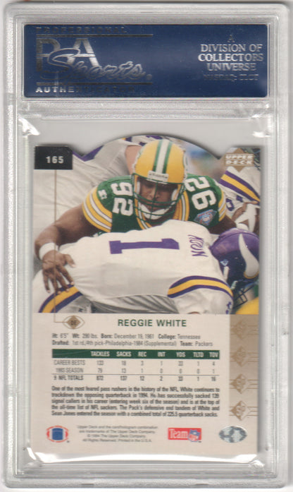 REGGIE WHITE 1994 Upper Deck SP #165 Die Cut PSA 10 GEM MINT - PACKERS