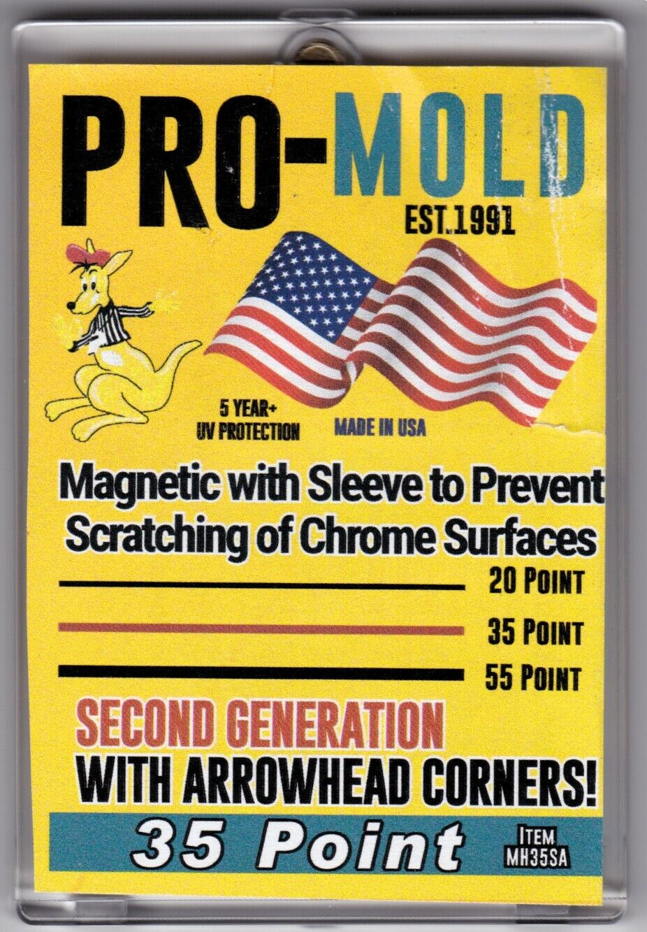 200 - Pro Mold 35pt w/Penny Sleeve Magnetic One Touch Card Holders - Columbia Hobby - Sports Card Boxes - Toploaders - Card Savers