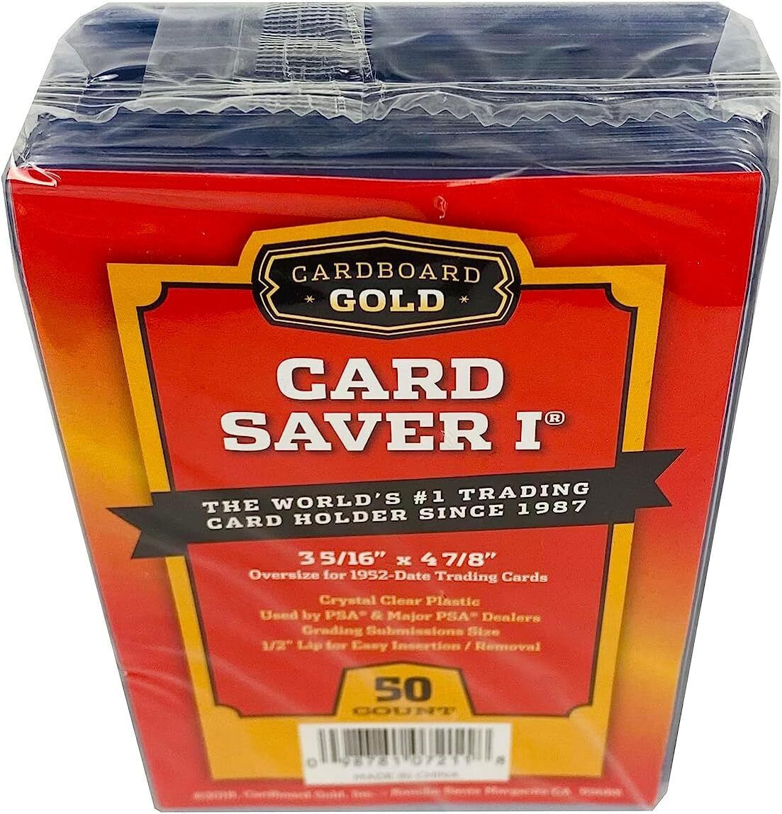 2000ct Card Saver 1 - Full Case - PSA Grading Card Submissions Semi Rigid Holders - Columbia Hobby - Sports Card Boxes - Toploaders - Card Savers