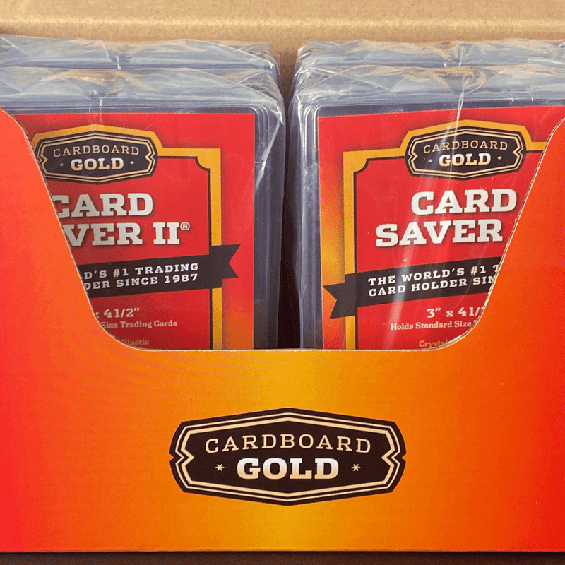 2000ct Cardboard Gold Card Saver 2 Semi - rigid Card Holders II Case - Columbia Hobby - Sports Card Boxes - Toploaders - Card Savers