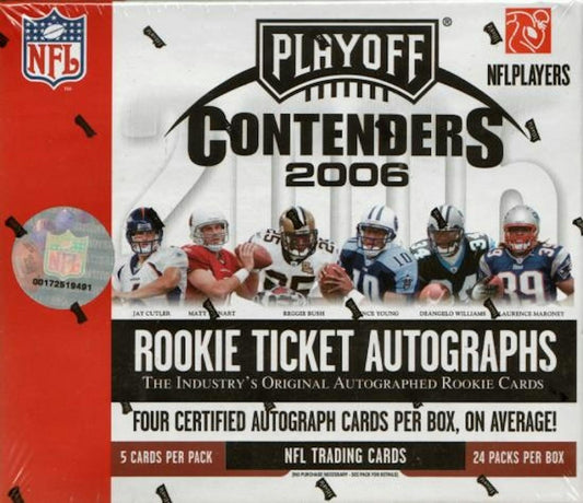 2006 Playoff Contenders Football Hobby Box - Columbia Hobby - Sports Card Boxes - Toploaders - Card Savers