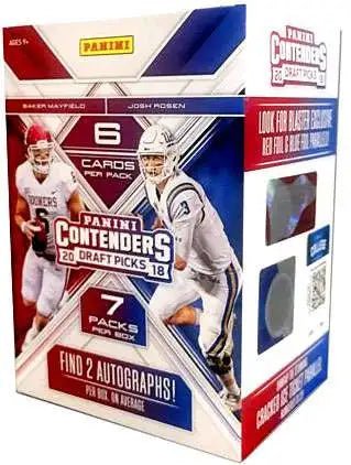 2018 Panini Contenders Draft Picks Football 7CT Blaster Box - Columbia Hobby - Sports Card Boxes - Toploaders - Card Savers