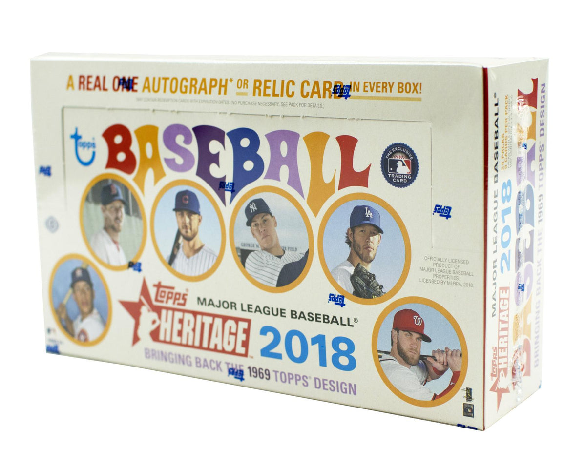 2018 Topps Heritage Baseball Hobby Box | Columbia Sports Cards