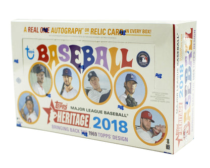 2018 Topps Heritage Baseball Hobby Box | Columbia Sports Cards