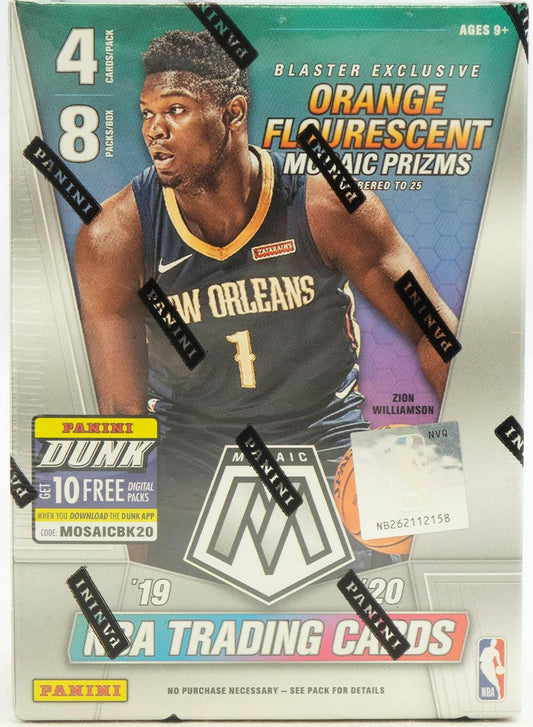 2019 - 20 Panini Mosaic Basketball 8 - Pack Blaster Box - Columbia Hobby - Sports Card Boxes - Toploaders - Card Savers