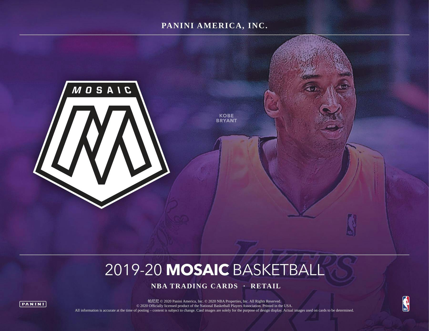 2019 - 20 Panini Mosaic Basketball 8 - Pack Blaster Box - Columbia Hobby - Sports Card Boxes - Toploaders - Card Savers