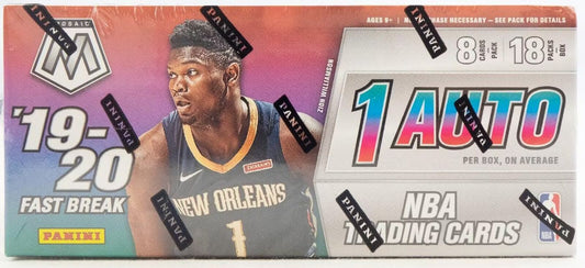 2019 - 20 Panini Mosaic Basketball Fast Break Box - Columbia Hobby - Sports Card Boxes - Toploaders - Card Savers