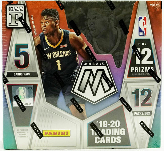 2019 - 20 Panini Mosaic Tmall Edition Basketball Hobby Box - Columbia Hobby - Sports Card Boxes - Toploaders - Card Savers