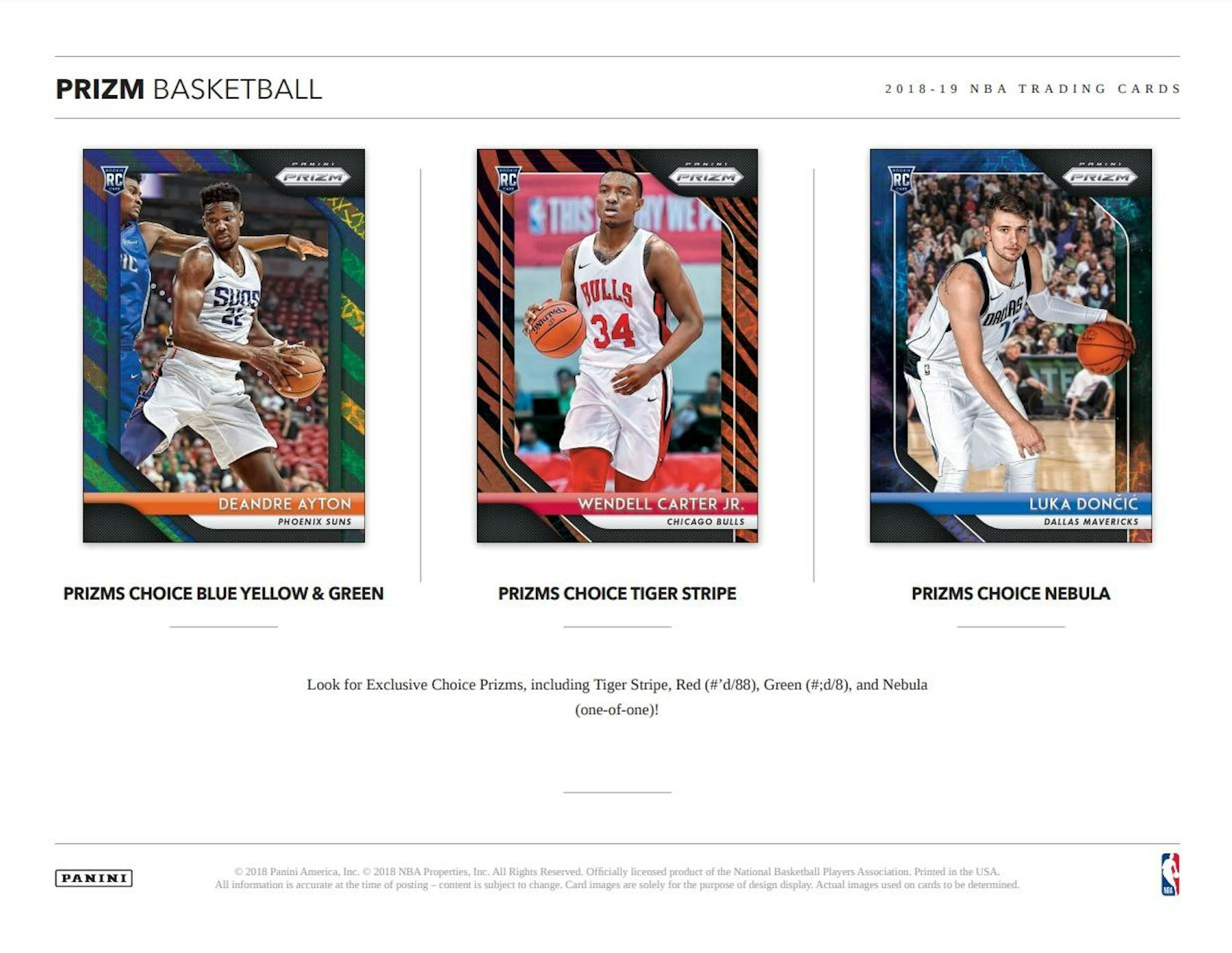 2019 - 20 Panini Prizm Choice Basketball Hobby Box - Columbia Hobby - Sports Card Boxes - Toploaders - Card Savers