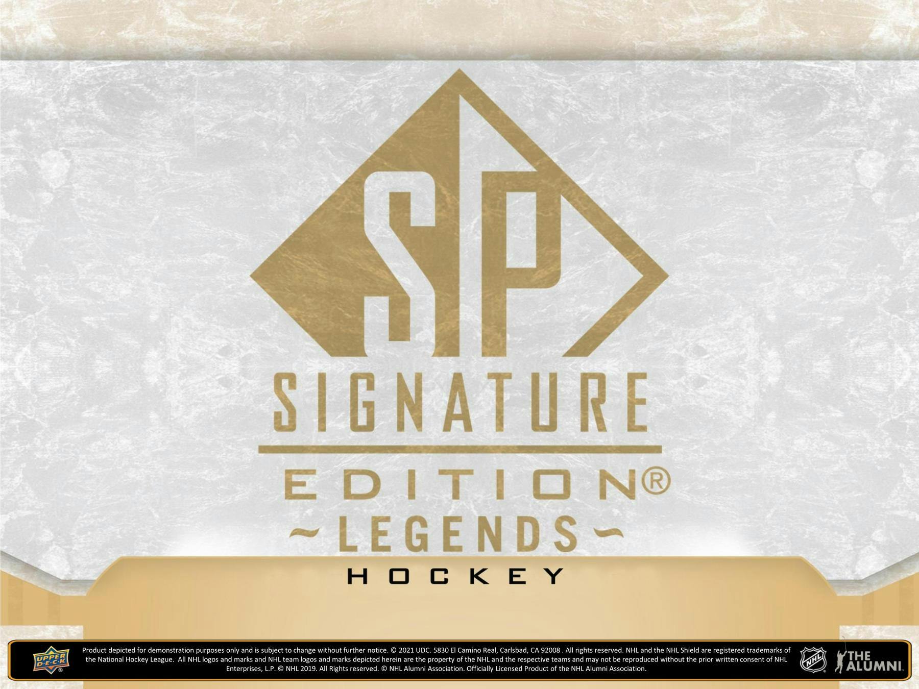 2020 - 21 Upper Deck SP Signature Legends Hockey Hobby Box - Columbia Hobby - Sports Card Boxes - Toploaders - Card Savers