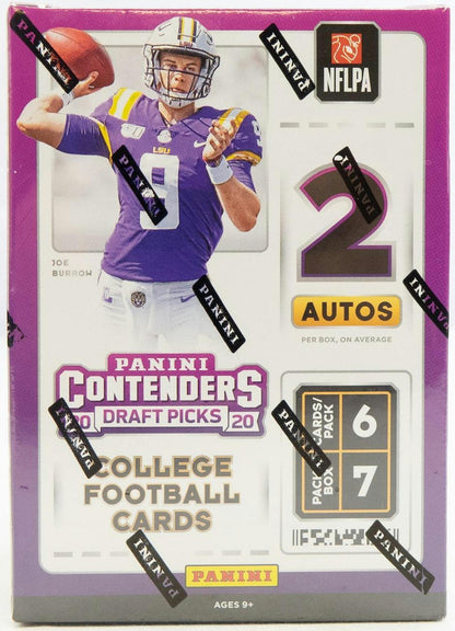 2020 Panini Contenders Draft Picks Football 7 - Pack Blaster Box - Columbia Hobby - Sports Card Boxes - Toploaders - Card Savers