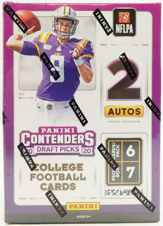 2020 Panini Contenders Draft Picks Football 7 - Pack Blaster Box - Columbia Hobby - Sports Card Boxes - Toploaders - Card Savers