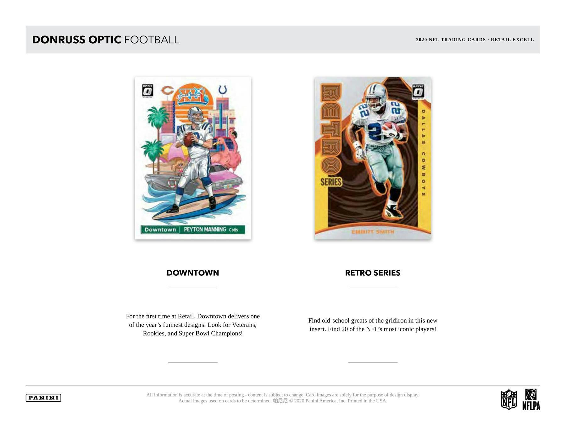 2020 Panini Donruss Optic Football Mega Box (Blue Hyper Parallels) - Columbia Hobby - Sports Card Boxes - Toploaders - Card Savers