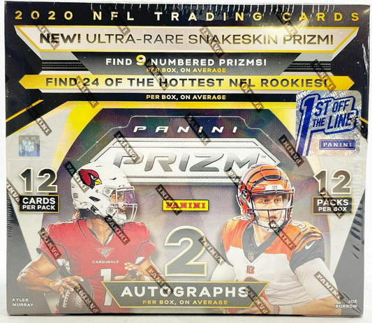 2020 Panini Prizm Football 1st Off The Line FOTL Hobby Box - Columbia Hobby - Sports Card Boxes - Toploaders - Card Savers