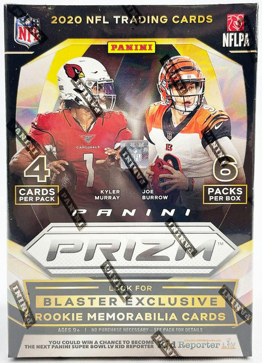 2020 Panini Prizm Football 6 - Pack Blaster Box (Disco Prizms) - Columbia Hobby - Sports Card Boxes - Toploaders - Card Savers