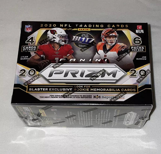 2020 Panini Prizm Football 6 Pack Blaster Box - Disco Prizms - Columbia Hobby - Sports Card Boxes - Toploaders - Card Savers