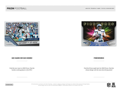 2020 Panini Prizm Football Hanger 10 - Card Box (Light Blue Prizms) - Columbia Hobby - Sports Card Boxes - Toploaders - Card Savers