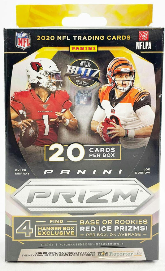 2020 Panini Prizm Football Hanger 20 - Card Box (Red Ice Prizms) - Columbia Hobby - Sports Card Boxes - Toploaders - Card Savers