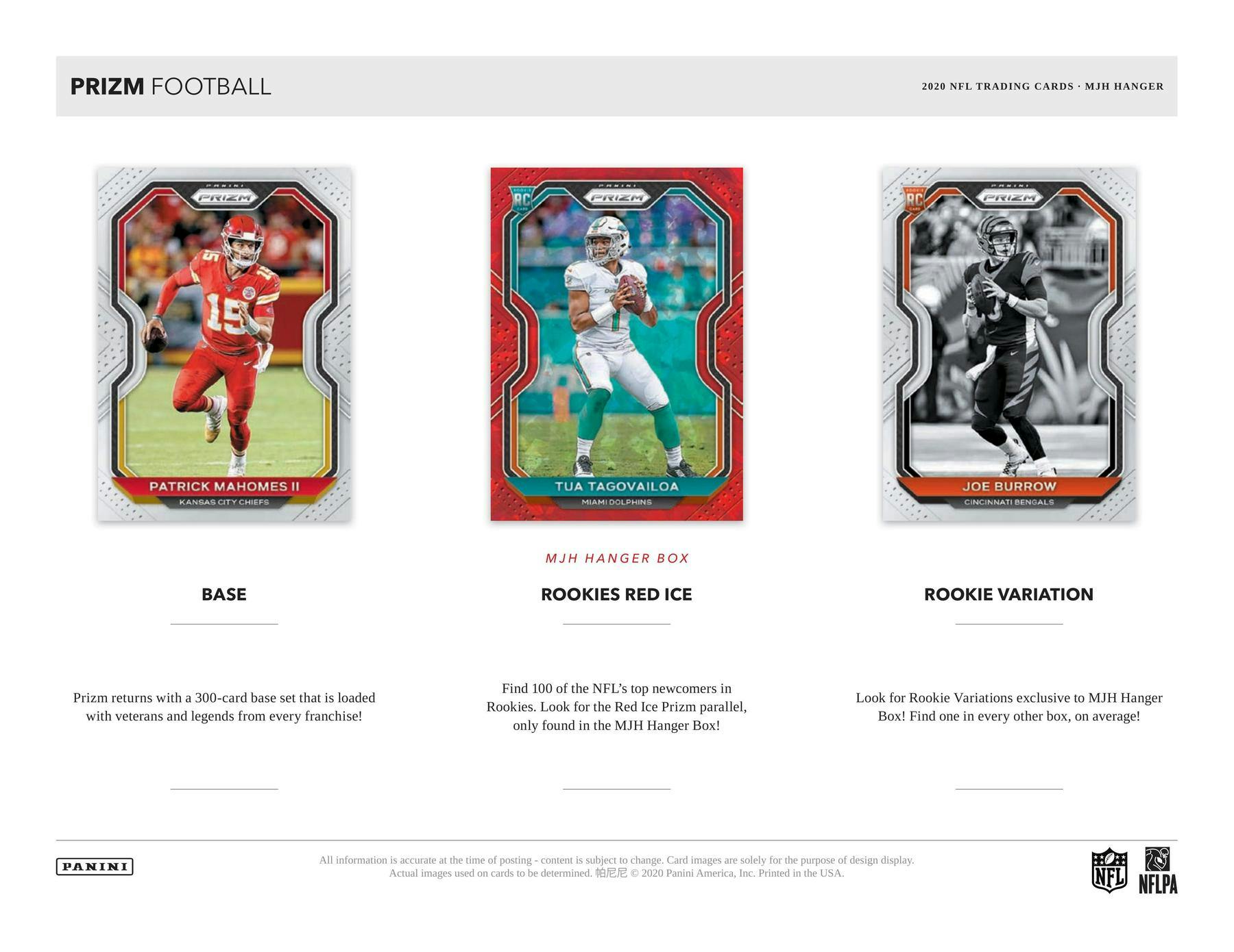 2020 Panini Prizm Football Hanger 20 - Card Box (Red Ice Prizms) - Columbia Hobby - Sports Card Boxes - Toploaders - Card Savers