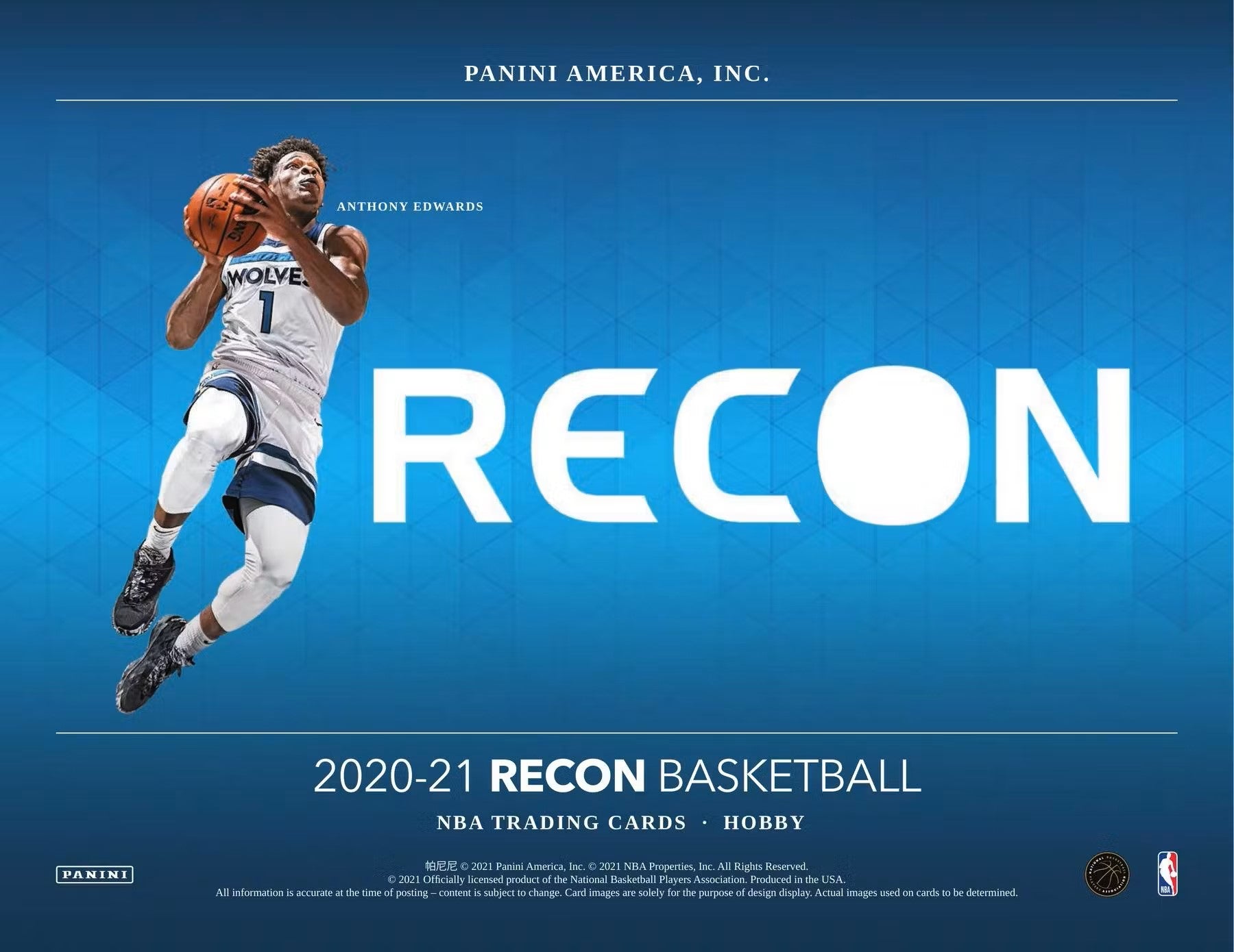 2020/21 Panini Recon Basketball Hobby Box - Columbia Hobby - Sports Card Boxes - Toploaders - Card Savers