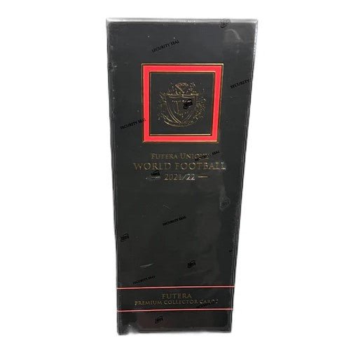 2021 - 22 Futera Unique World Football Soccer Premium Collector Card Box - Columbia Hobby - Sports Card Boxes - Toploaders - Card Savers