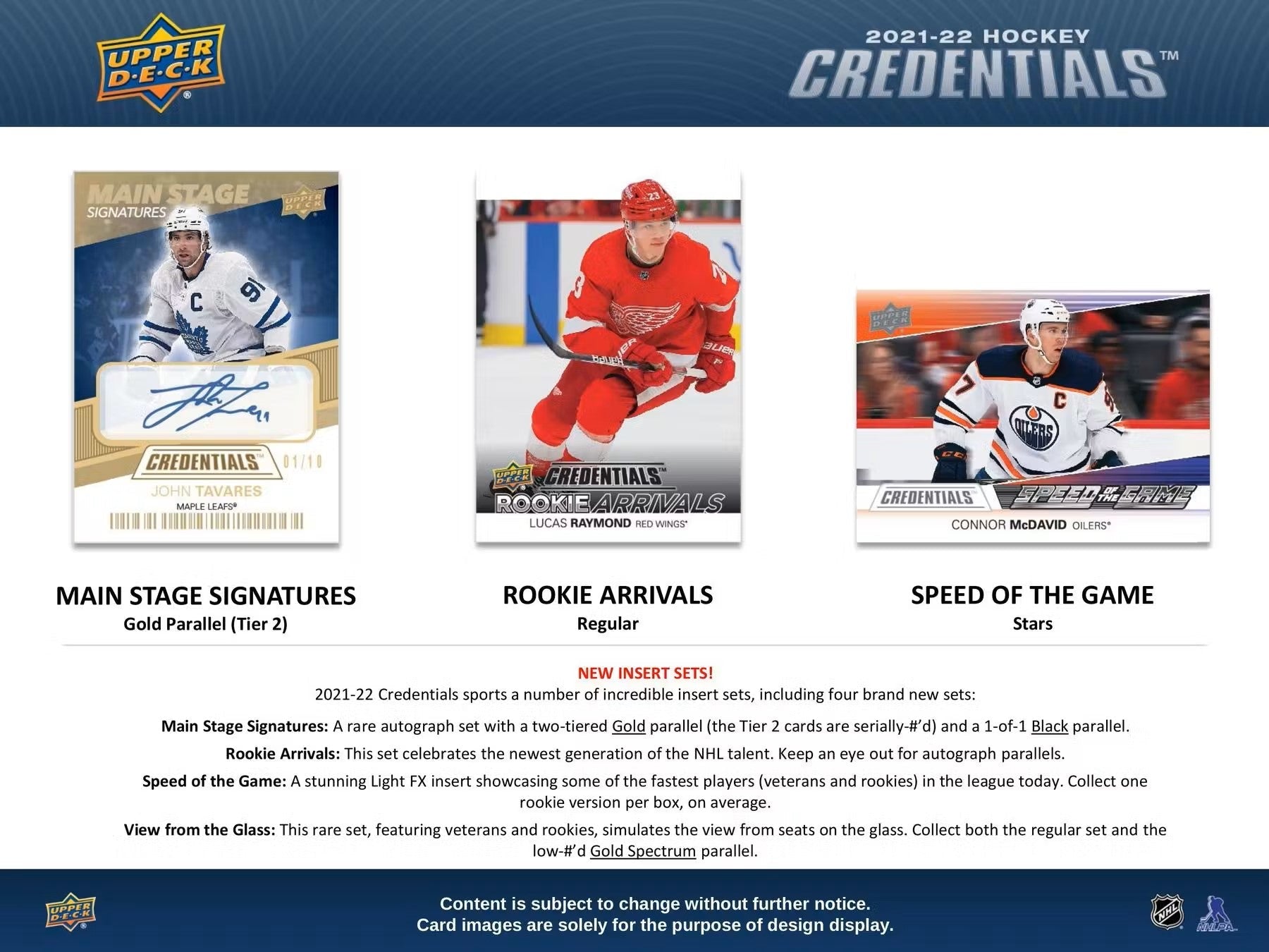 2021 - 22 Upper Deck Credentials Hockey Hobby Box - Columbia Hobby - Sports Card Boxes - Toploaders - Card Savers