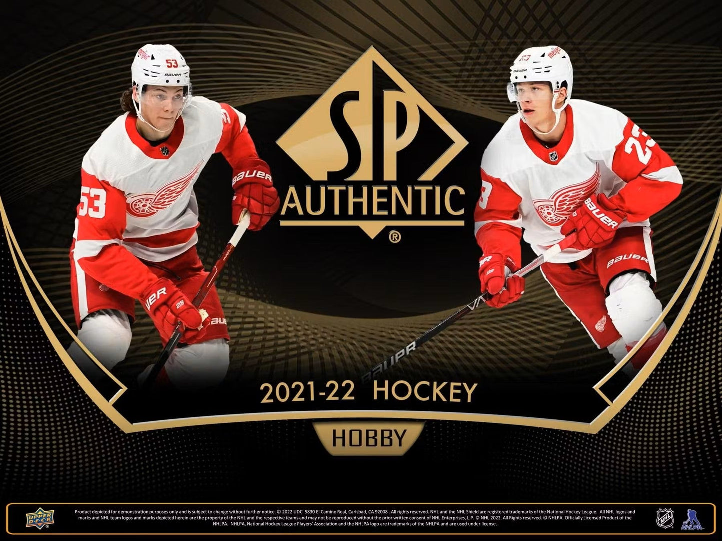 2021 - 22 Upper Deck SP Authentic Hockey Hobby Box - Columbia Hobby - Sports Card Boxes - Toploaders - Card Savers