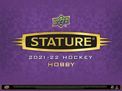 2021 - 22 Upper Deck Stature Hockey Hobby Box - Columbia Hobby - Sports Card Boxes - Toploaders - Card Savers