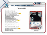 2021 Bowman Draft Baseball Asia Exclusive Hobby Box