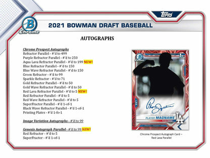 2021 Bowman Draft Baseball Asia Exclusive Hobby Box - Columbia Hobby - Sports Card Boxes - Toploaders - Card Savers