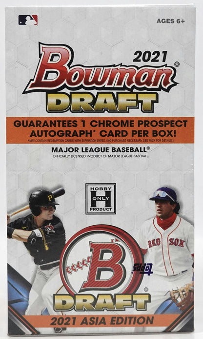 2021 Bowman Draft Baseball Asia Exclusive Hobby Box - Columbia Hobby - Sports Card Boxes - Toploaders - Card Savers